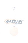 GLOBO 1583 BALLA Függeszték , 60W , E27 , 230V , nikkel matt/ opál üveg