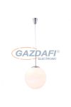 GLOBO 1584 BALLA Függeszték , 60W , E27 , 230V nikkel matt , opál üveg