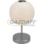   GLOBO 21946 TRUDE Asztali lámpa, LED 5W, 3000 K, 400 Lm, nikkel matt/üveg