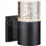   GLOBO 32406 Monika kültéri fali lámpa, LED 4,8W, 3000 K, 350 Lm, alumínium, fekete, akril
