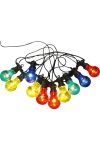 GLOBO 3400S NIRVANA Kültéri fényfüzér , 10x LED 0,42W , max. 750cm , műanyag , 3 x piros / 3x sárga/ 2x kék /2x zöld