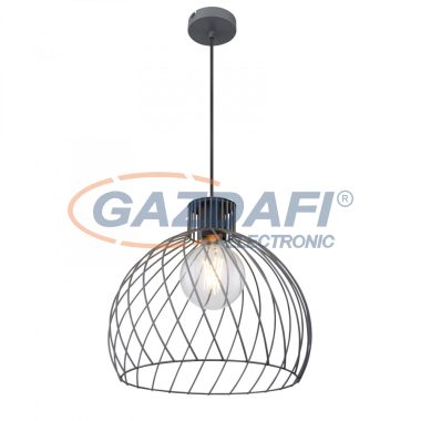 GLOBO 54054H BEVERONE Függeszték fém grafitszürke. D:350, H:1200, exkl. 1xE27 40W 230V