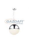 GLOBO 56127H UTILA Függeszték , LED 16W , 4000 K , 1410 Lm , króm, műanyag, akril kristályok