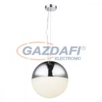   GLOBO 56127H UTILA Függeszték , LED 16W , 4000 K , 1410 Lm , króm, műanyag, akril kristályok