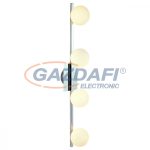   GLOBO 5663-4L CARDIFF Fali lámpa, LED 3W, 4x G9, 3000 K, 4x 260 Lm, króm /opál üveg