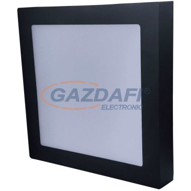 GREENLUX GXDW369 LED90 FENIX-S fekete 18W LED panel, falon kívüli, szögletes 1350lm 2800K 220-240V A++ -> A  222x222mm IP20