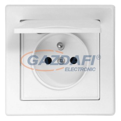   GREENLUX GXKP008 Csatlakozóaljzat JUPITER 250V 16A fehér 2P+PE IP44