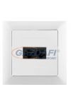 GREENLUX GXKP051 Dupla kommunikációs csatlakozóaljzat 2x8pin Cat6 PREMIUM fehér