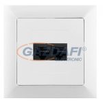   GREENLUX GXKP051 Dupla kommunikációs csatlakozóaljzat 2x8pin Cat6 PREMIUM fehér