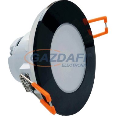 GREENLUX GXLL081 LED BONO-R 5W LED mélysugárzó, fix, süllyesztett, kerek, fekete, műanyag, IP65/20 350lm 4000K 220-240V A++ -> A fekete