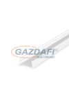 GREENLUX GXLP074 Alumínium profil (E) max. 12mm széles LED szalagokhoz, felületre telepítéshez lakkozott fehér