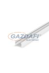 GREENLUX GXLP084 Alumínium profil (E2) max. 8mm széles LED szalagokhoz, felületre telepítéshez lakkozott fehér