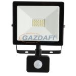   GREENLUX GXLR019 TOMI SMD 20W LED fényvető mozgásérzékelővel 1900lm 6000K 220-240V A++ -> A fekete  IP44