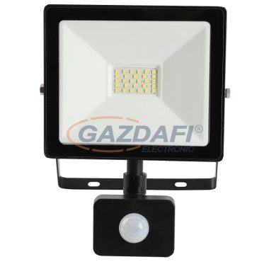 GREENLUX GXLR019 TOMI SMD 20W LED fényvető mozgásérzékelővel 1900lm 6000K 220-240V A++ -> A fekete  IP44