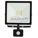   GREENLUX GXLR020 TOMI SMD 30W LED fényvető mozgásérzékelővel 2700lm 6000K 220-240V A++ -> A fekete  IP44