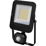   GREENLUX GXLR054 ALFA PIR SMD 30W LED reflektor mozgásérzékelővel 3000lm 6000K 220-240V A++ -> A fekete  IP44