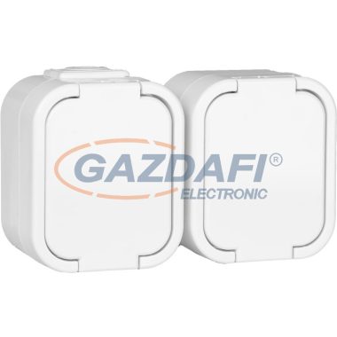 GREENLUX GXNP037 URAN ZA-27 Kettes SCHUKO csatlakozóaljzat IP44