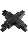 GREENLUX GXTR045 TRACK X CONNECTOR 4W BLACK szalag csatlakozó