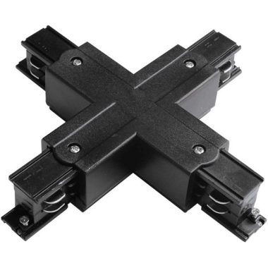 GREENLUX GXTR045 TRACK X CONNECTOR 4W BLACK szalag csatlakozó