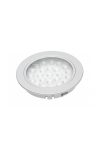 GTV LD-AL24CB-53 LED Süllyesztett lámpatest ALVARO 12V DC, 1.7W, 24 SMD3528, 3000K, 130 lm,  2m kábel miniAMP-val, alumínium, műanyag ház