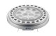 GTV LD-AR11145-30 LED lámpa 12W, AR111, 3000K, 12xPOWER LED, sugárzási szög 45°,G53, 950 lm, átlátszó üveg