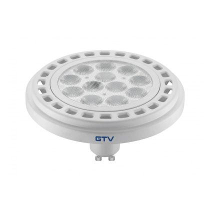   GTV LD-ES11115-40 LED izzó 12W, ES111, 4000K, 12xPOWER LED, FEHÉR, GU10, sugárzási szög 120°, 230V, 850 lm, tejes pohár, magasság 65mm