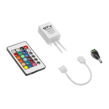 GTV LD-KONMINI-RGB LED RGB mini vezérlő infravörös távirányítóval, 12V DC, max. 72W/6,0A, IP20