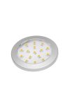 GTV LD-LU16CB-53  LED lámpatest,kerek szerelvényLUMINO 12V DC, 1.5W, 16 SMD3528, 70-85lm, 2700K, 2m kábel miniAMP, alumínium ház