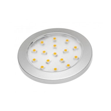 GTV LD-LU16CB-53  LED lámpatest,kerek szerelvényLUMINO 12V DC, 1.5W, 16 SMD3528, 70-85lm, 2700K, 2m kábel miniAMP, alumínium ház