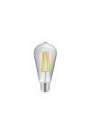 GTV LD-ST64FL4-30 LED izzó 6W, ST64, E27, 3000K, izzószálas, AC220-240V/ 50-60Hz, RA>80, 360°, 600 lm