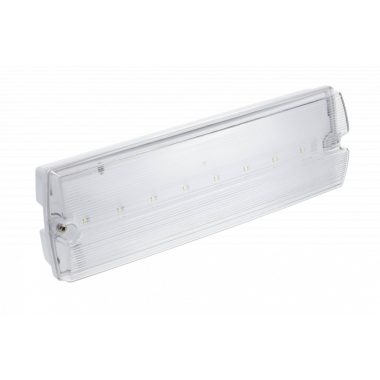 GTV LD-TERNO1-00 LED Vészvilágítás TERNO-1, 3W, 250 lm, AC220-240V, 50-60Hz, IP65, 1h, 6400K,karbantartott, teszt gomb, 1 óra