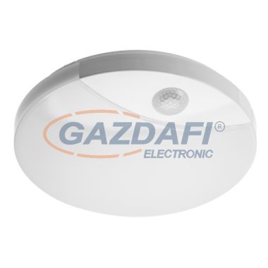 GTV LD-LOG16W-LED LOGOS LED Mennyezeti lámpa mozgásérzékelővel, Ø250mm, 16W, 1200lm, IP44, 4000K