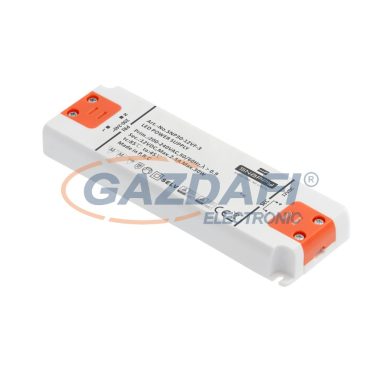 GTV LD-SZAHQ30W-MA LED tápegység SLIM HQ 30W, 220-240AC bemenet, 50/60Hz, 12VDC kimenet IP20, 156x50x17 mm