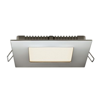   GREENLUX GXDW077 "Vega" LED mennyezeti lámpa,6W, 420lm, 2800K, 230V, IP20, 120x120mm, matt króm