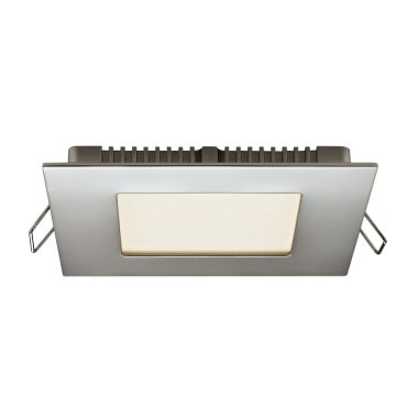 GREENLUX GXDW081 "Vega" LED mennyezeti lámpa, 12W, 850lm, 2800K, 230V, IP20, 175x175mm, matt króm