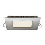   GREENLUX GXDW111 "Vega" LED mennyezeti lámpa, 18W, 1350lm, 3800K, 230V, IP20, 225x225mm, matt króm