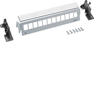 HAGER FZ12MK Volta 12db-os patch panel - Keystone részére, csatlakozó nélkül