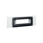   HAGER R82349010 Takarókeret, modulkész.beép.dobozhoz PVC BR OT 120mm  szürke