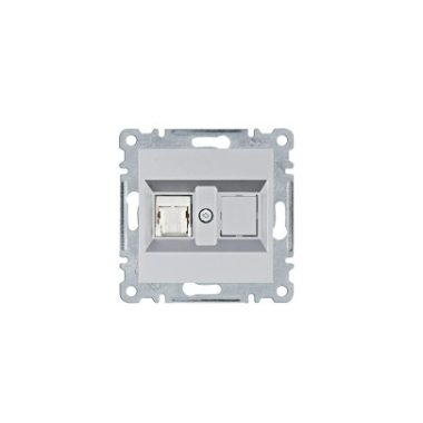 HAGER WL2112 Számítógépaljzat RJ45, cat.5e, UTP - ezüst