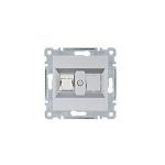 HAGER WL2132 Számítógépaljzat RJ45, cat.5e, FTP - ezüst