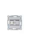 HAGER WL2152 Számítógépaljzat RJ45, cat.6e, UTP - ezüst