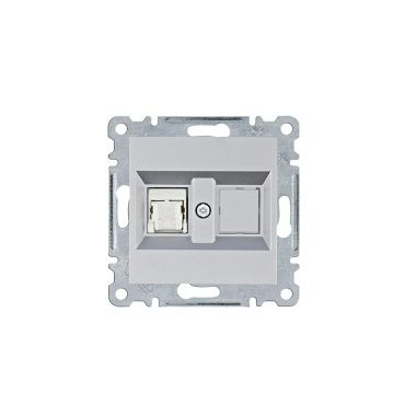 HAGER WL2152 Számítógépaljzat RJ45, cat.6e, UTP - ezüst