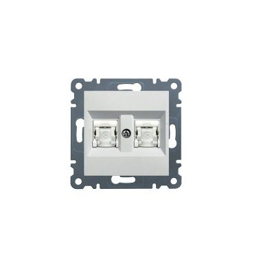 HAGER WL2160 Dupla számítógépaljzat RJ45, cat.6e, UTP - fehér