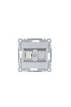 HAGER WL2172 Számítógépaljzat RJ45, cat.6e, FTP - ezüst