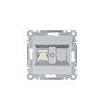 HAGER WL2172 Számítógépaljzat RJ45, cat.6e, FTP - ezüst