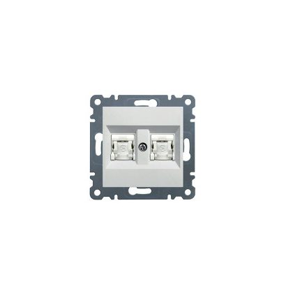   HAGER WL2180 Dupla számítógépaljzat RJ45, cat.6e, FTP - fehér