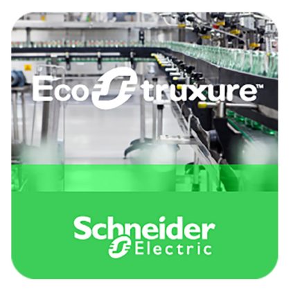   SCHNEIDER HMIEMSE3PVU64KRTA EcoStruxure Machine SCADA Expert Runtime 3rd party PC-hez, verziófrissítés licensz, 64000 tag, digitális