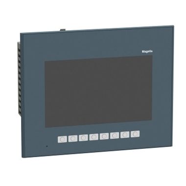 SCHNEIDER HMIGTO3510FW Harmony GTO általános HMI panel, 7", 800x480 WVGA, 8 funkciógombbal, SE logó nélkül