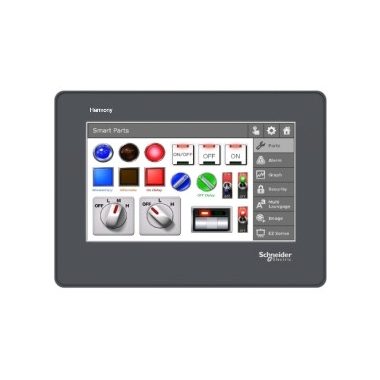 SCHNEIDER HMISTO715 Harmony STO7 HMI terminál, 4,3", színes TFT LCD, 480x272, RS-232C/485 soros port RJ45, 2xUSB