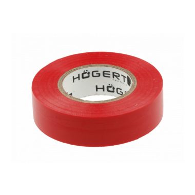 HÖGERT HT1P282 Szigetelőszalag 0.13 mm x 19 mm x 20 m, piros